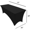 Manteles spandex para la mesa rectangular de la mesa rectangular de 6 pies cubierta de la mesa de la mesa elástica